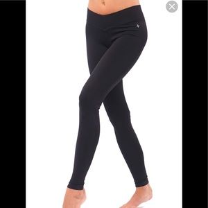 NUX Women's V-Ankle Seamless Yoga Leggings -M